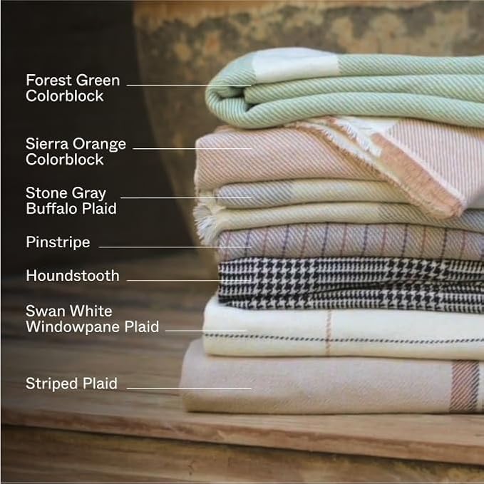 Outer Bug Shield Outdoor Throw Blanket w/Insect Shield Repellent Gear Technology- Lightweight Insect-Repellent Outdoor Blanket, Camping, Picnic & Beach Blanket, Striped Plaid, 50”W x 60”