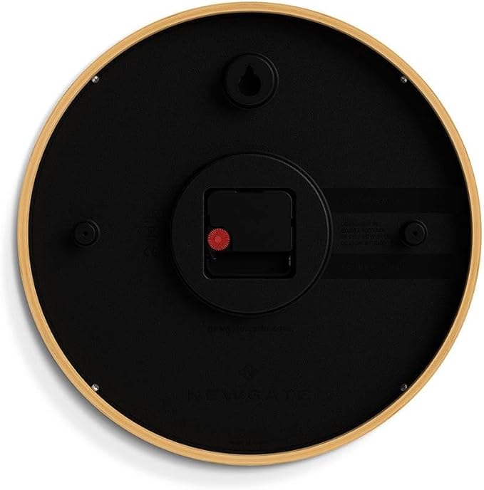 NEWGATE® Bali Wall Clock | Scandi Inspired Bamboo Clock | 12 inch | Modern Minimalist Design for Kitchen, Living Room or Office