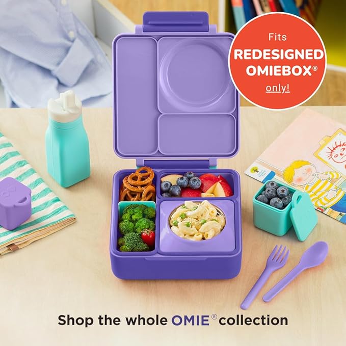 OmieBox Reusable Silicone Water Bottle - 8.7 oz, Straw Top, BPA-Free & Phthalate-Free, Leak-Proof (Teal)