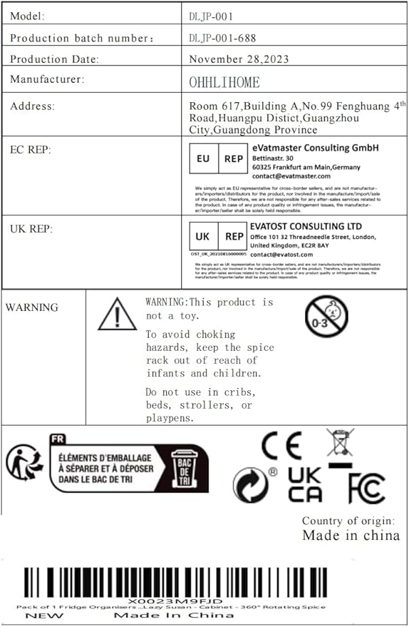 1 Pack 10 Inch Non-Skid Lazy Susan Turntable Organizers - Spinning Rack for Pantry Organization and Storage, Kitchen, Cabinet, Fridge, Bathroom Vanity, Countertop, Under Sink Organizing, Spice Rack
