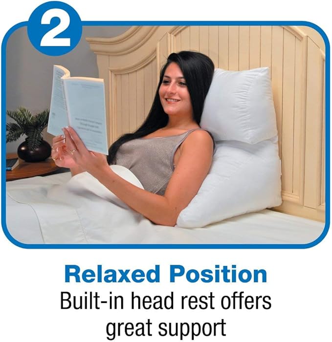 Contour Products, Flip Pillow w. White Case, Standard Size (20 inch Width)