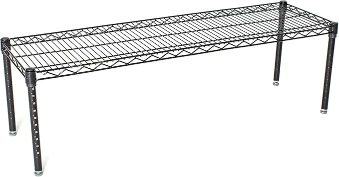 Omega Products Corporation 21" Deep x 72" Wide x 20" High Black Mobile Dunnage Rack