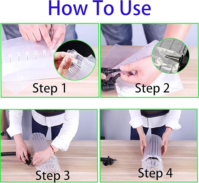 12 Packs Wine Bottle Travel Protector Bags, Inflatable Air Column Packaging Bubble Bag, Reusable Wine Bottle Protector,Wine Bottle Shipping & Packaging, Airplane Trave,with Free Inflator Pump.
