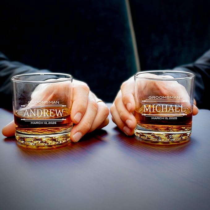 Custom Whiskey Decanter Presentation Set