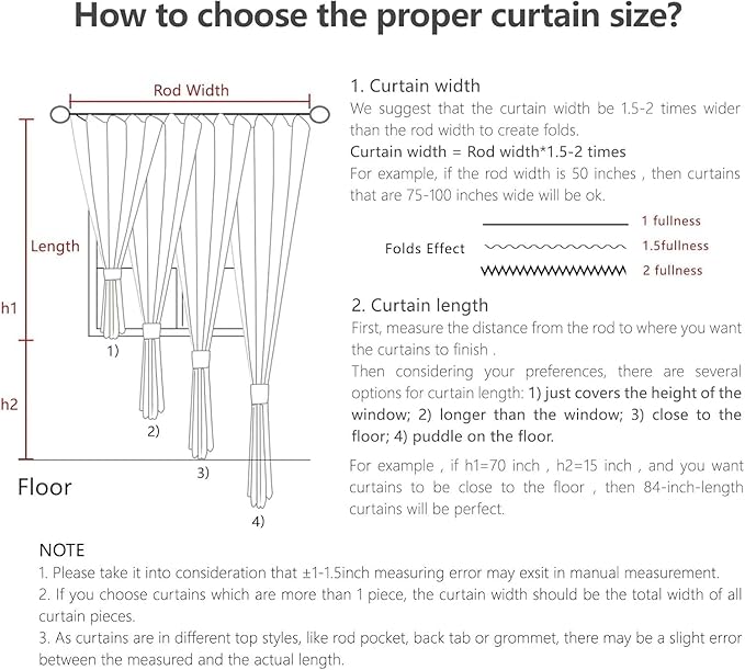 Joydeco Linen Curtains 72 Inch Length 2 Panel Sets,Light Filtering Curtains for Bedroom 52 Inch Wide Living Room Drapes with Back Tabs & Rod Pockets (W52 x L72 Inch, Ecru)