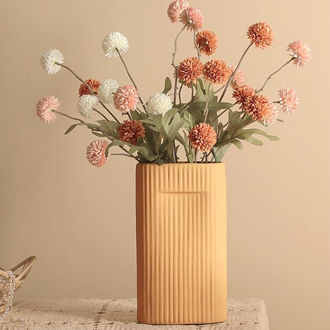 Faux White Kiku Flower, 10 Stems with 5 Heads Each & 4 Branches Eucalyptus Stems, Artificial Small Mini Chrysanthemum Flowers for Aesthetic Room Decor, Floral Arrangements Centerpiece