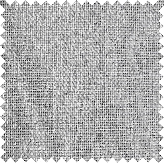 Macochico Pinch Pleated 100% Blackout Curtains Silver Grey Linen Curtains for Bedroom Living Room Farmhouse Thermal Insulated Window Panels Pleated Curtains with Hooks and Tieback 52”Wx72”L 1 Panel