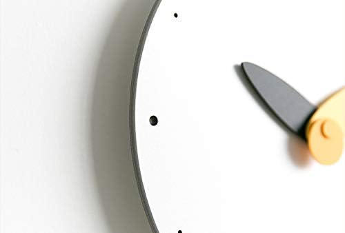 Stephanie Imports Modern Minimalist Yellow & Black Wall Clock