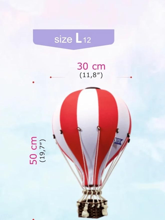 Decorative Hot Air Balloon Baby Shower Centerpieces - Nursery and Toddler Room Bedroom Decor - Home Decorations - Gold/Beige