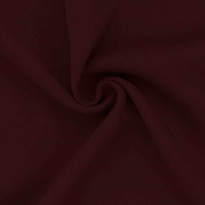 Easy-Going Blackout Curtains for Bedroom, Solid Thermal Insulated Grommet and Noise Reduction Window Drapes, Room Darkening Curtains for Living Room, 2 Panels (52x96 in,Wine)