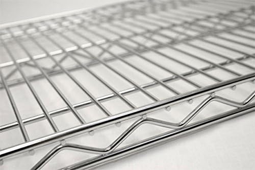 Omega Products Corporation 18" Deep x 48" Wide x 20" High Chrome Mobile Dunnage Rack