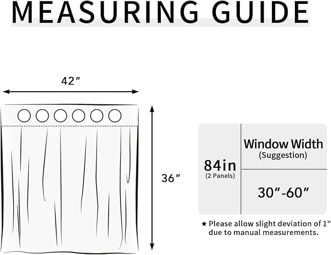 Easy-Going Blackout Curtains for Bedroom, Solid Thermal Insulated Grommet and Noise Reduction Window Drapes, Room Darkening Curtains for Living Room, 2 Panels (42x36 in, Ivory)