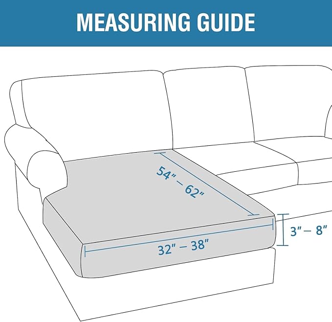 H.VERSAILTEX Velvet Stretch Individual Chaise Cover Sectional Couch Covers for L Shaped Sofa Both Left/Right Furniture Protector Seat Cushion Sofa Cover (1 Piece Chaise Cover, Bronze Brown)