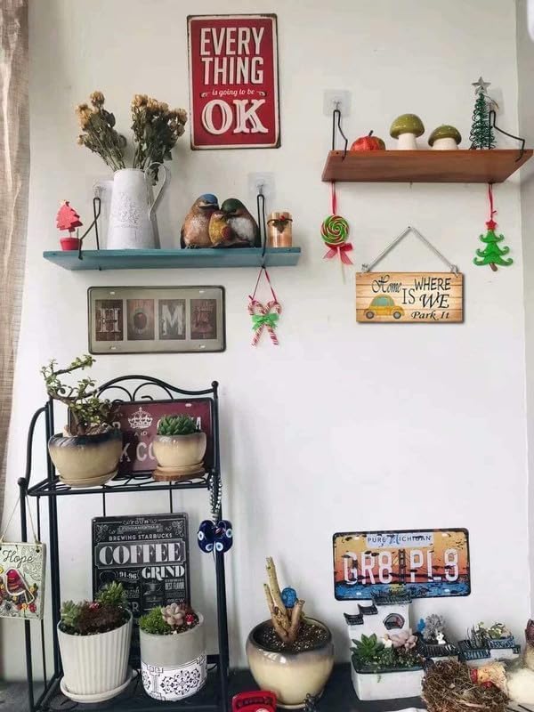 Gather Signs for Home Decor White, Rustic Farmhouse Dining Room Decor Wood Wall Hanging Plaque Gather Wall Decor for Living Room Kitchen Signs 6x16 Inch
