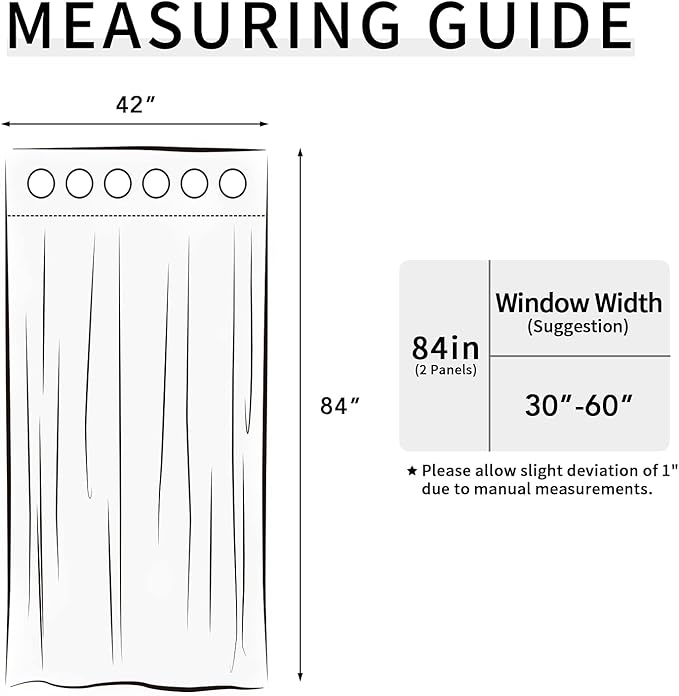 Easy-Going Blackout Curtains for Bedroom, Solid Thermal Insulated Grommet and Noise Reduction Window Drapes, Room Darkening Curtains for Living Room, 2 Panels(42x84 in, Dark Brown)