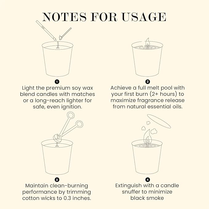 M&SENSE Natural Soy Candle| Leather Night | 16.6 oz, 95H Burn | Minimalist Scented Candle for Relaxation, Gifting, Home Décor | for Bedroom, Office, Party Large