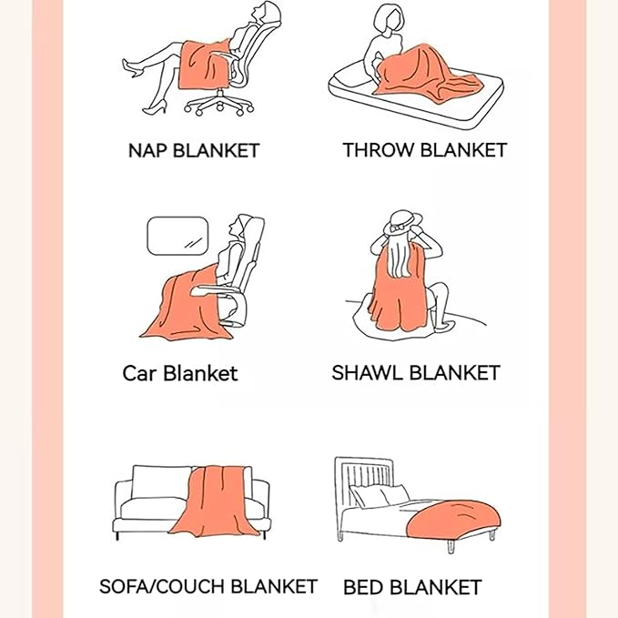UKELER Large Fluffy Fleece Blankets Throws for Bed Cozy Shaggy Faux Fur Blanket Soft Plush Thick Velvet Blanket for Bedroom, Living Room, Office, Camping 60''x80'' Brown