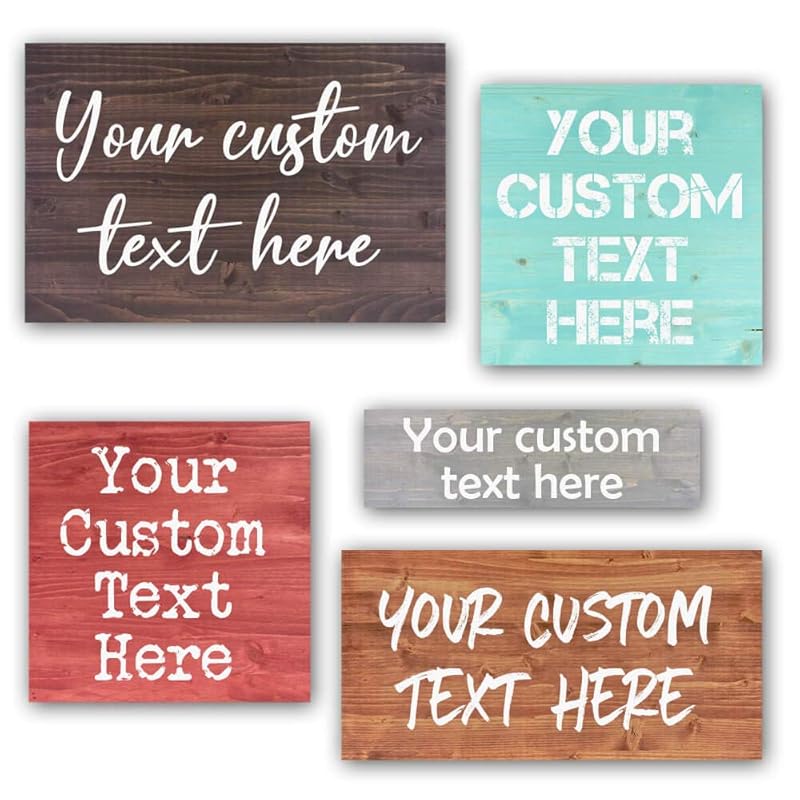 Custom Wood Signs Personalized | Farmhouse Decor | Personalized Signs | Personalized Rustic Wood Signs | Father's Day Gift | Custom Sign | Ready to Hang! (12x12 Inches)