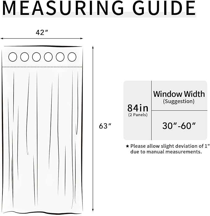 Easy-Going Blackout Curtains for Bedroom, Solid Thermal Insulated Grommet and Noise Reduction Window Drapes, Room Darkening Curtains for Living Room, 2 Panels(42x63 in, Deep Teal)