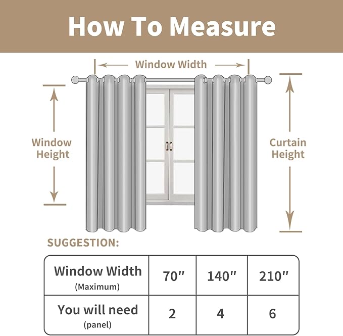 LAMIT Linen Curtains 63 inches Long for Bedroom, Bronze Grommet Linen Drapes Light Filtering Sheer Window Curtains for Living Room, Set of 2 Panels (38 x 63 Inch, Beige)