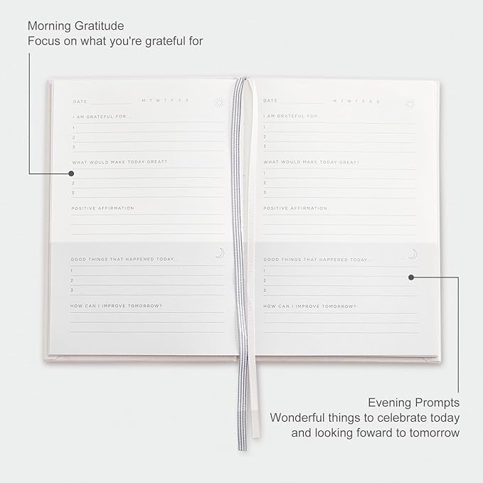 And Per Se Gratitude Journal – Five Minutes a Day to Cultivate Mindfulness, Happiness, Positive Vibes, Affirmations & Self-Reflection – Undated Daily Gratitude Journal for Women & Men (Beige)