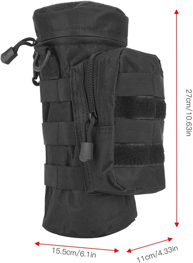 OUKENS Water Bottle Pouch, Outdoor Portable Molle Water Bottle Holder Kettle Backpack Bag Water Bottle Carrier,Travel Water Bottle Bag Water Bottle Sleeve for Camping Hiking Backpack