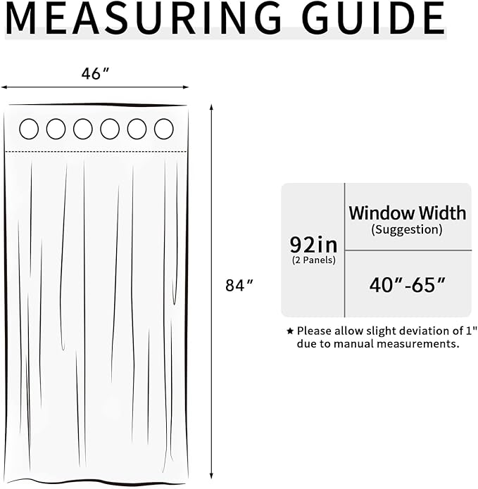 Easy-Going Blackout Curtains for Bedroom, Solid Thermal Insulated Grommet and Noise Reduction Window Drapes, Room Darkening Curtains for Living Room, 2 Panels(46x84 in, Dark Brown)