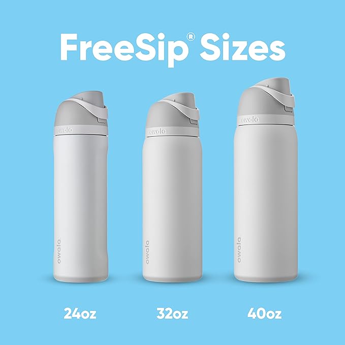 Owala FreeSip Insulated Stainless Steel Water Bottle with Straw, BPA-Free Sports Water Bottle, Great for Travel, 40 Oz, Summer Sweetness