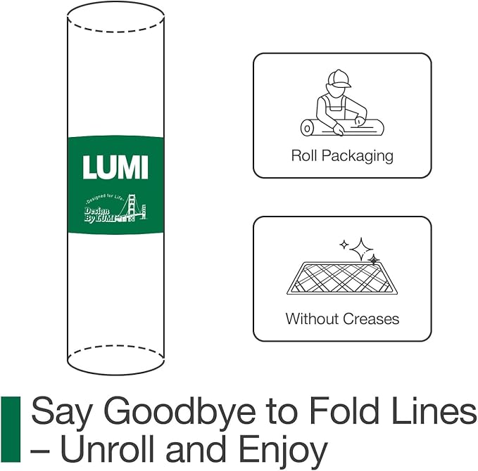 LUMI Ultra Thin Door Mat for Entryway, Low Profile Non Slip Rubber Backing Indoor Doormat, Easy Clean Welcome Entrance Mat for Inside House, Patio,Brown 24"x36"