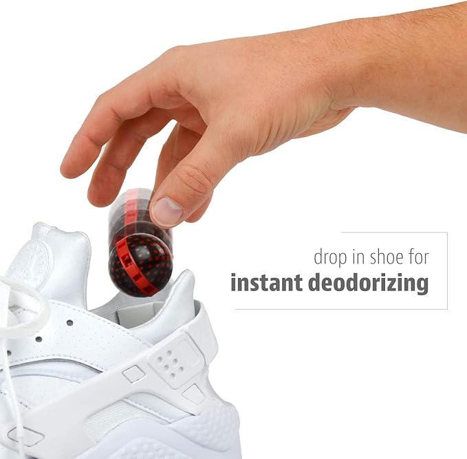 Sneaker Balls Odor-Fighting Shoe Fresheners, Eliminates Unpleasant Smells, Perfect For Sneakers, Gym Bags, Gear Bags, Drawers, Lockers, And More!, Powerball, 7 Pack