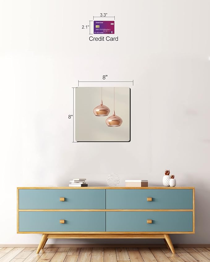 Unbreakable Plexiglass Acrylic Mirror for Kids, 1 PCS 8 x 8 inch, Shatterproof Safe Mirror for Wall, Used for Hand Makeup Mirrors, Hang Mirro, Bedroom Door Mirro, Shaving Mirrors, Workout Mirro