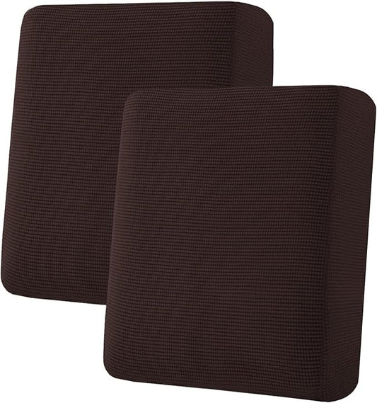 H.VERSAILTEX Super Stretch Stylish Cushions Covers/Furniture Cover Spandex Jacquard Small Checked Pattern Super Soft Slipcover Washable Individual