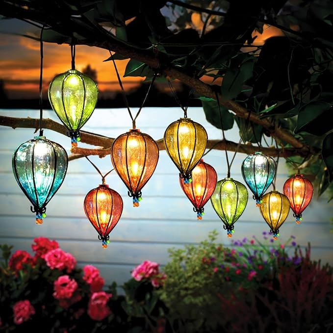 16 Pcs of 11FT Multicolor String Lights with 10 Bulbs, UL Listed Connectable Waterproof Decorative LED Lights Hanging for Backyard Patio, Indoor/Outdoor for Christmas Wedding Party Festival Lighting