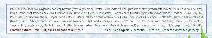 Auromere Ayurvedic Herbal Toothpaste, Classic Licorice Flavor - Vegan, Natural, Non GMO, Fluoride Free, Gluten Free, with Neem & Peelu (4.16 oz), 4 Pack