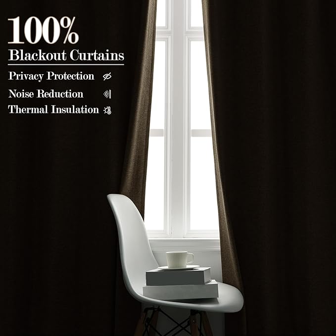 Full Blackout Privacy Curtains, 240 Inch Extra Wide Linen Blend Drapes, Pinch Pleat Window Drapery for Room Divider Storage/Space Room Separation, 1 Panel, W 240" x L 96", Light Khaki