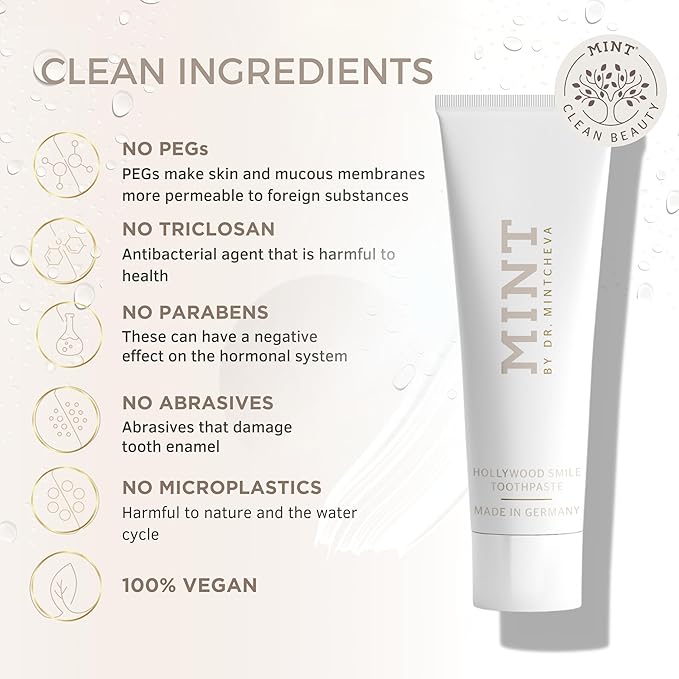 Mint Day & Night Toothpaste Set (2X 85ml) – with & Without Fluoride – MPT1 Ultra Polish Technology with Perlite – Natural Whitening, Gentle Low Abrasion, Vegan, Microplastic-Free, Mor