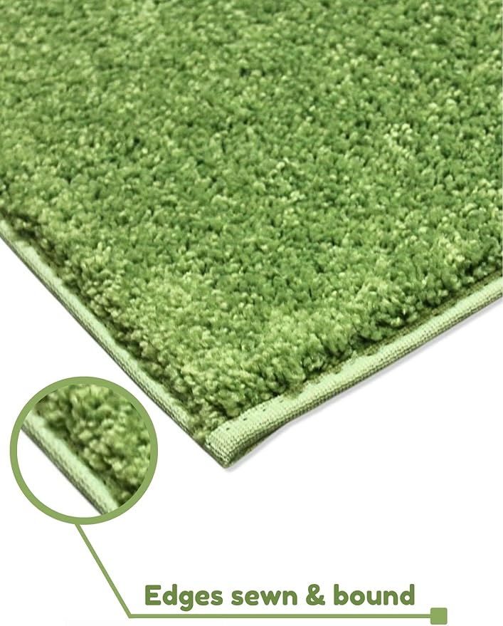 KOECKRITZ Soft and Colorful Kids Classroom Area Rugs (Passes Flammability Pill Test) Many Sizes and Bright Colors to Select from (6' Round, Lime)