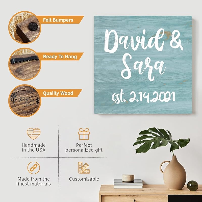 Custom Wood Signs Personalized | Farmhouse Decor | Personalized Signs | Personalized Rustic Wood Signs | Father's Day Gift | Custom Sign | Ready to Hang! (5.5x18 Inches)