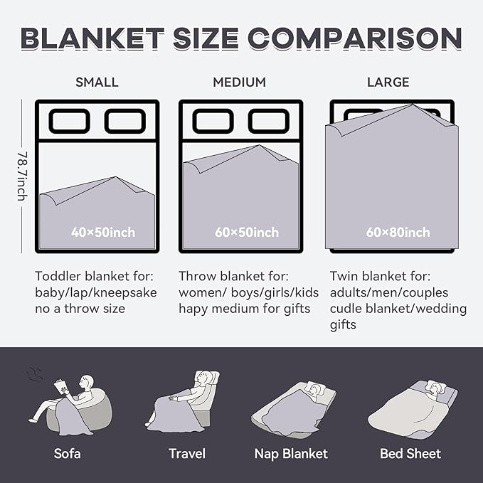 Chunky Knit Blanket - Luxury Soft Cozy 60 * 80 Throw Blanket,100% Woven Blanket Rope Knot Throw Blanket for Couch, Sofa, Home Decor, Gift - Machine Washable（White）