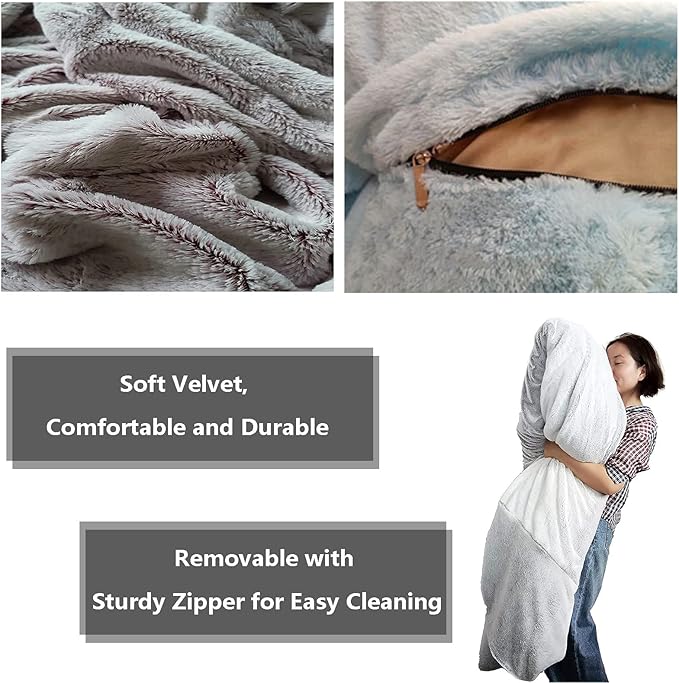 Big Huge Giant Bean Bag Chair for Adults, (No Filler) Bean Bag Chairs in Multiple Sizes and Colors Giant Foam-Filled Furniture - Machine Washable Covers, Double Stitched Seams (Pink,5FT)