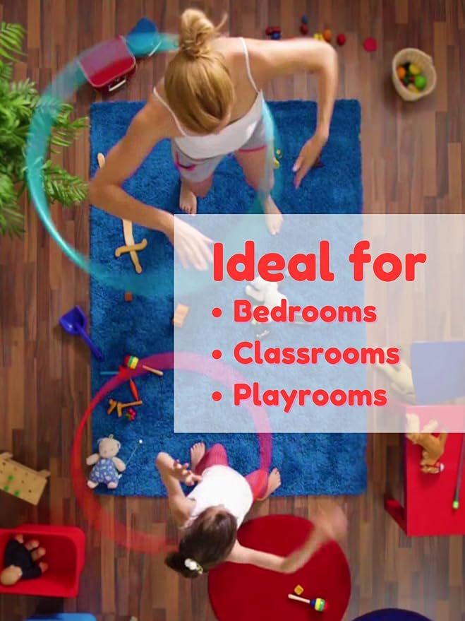 KOECKRITZ Soft and Colorful Kids Classroom Area Rugs (Passes Flammability Pill Test) Many Sizes and Bright Colors to Select from (5' x 7', Pirate)