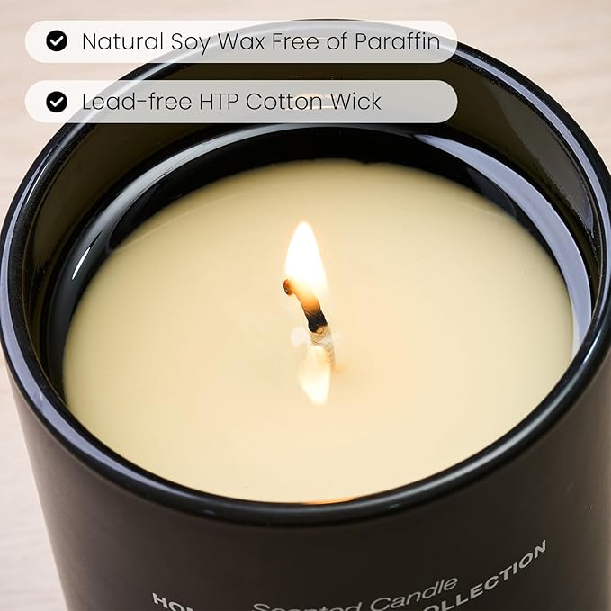 M&SENSE Natural Soy Candle| Pink Jasmine Blossom | 5.3 oz | Minimalist Scented Candle for Relaxation, Gifting, Home Décor | for Bedroom, Office, Party Small