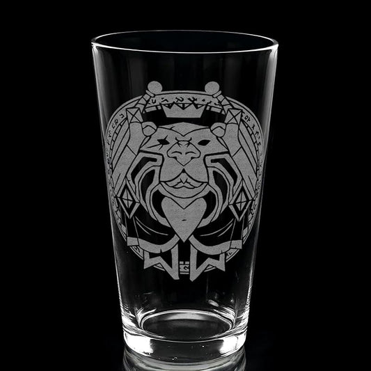 PALADIN WARCRAFT Engraved Pint Glass | Inspired by Warcraft | Great Gamer Gift Idea!