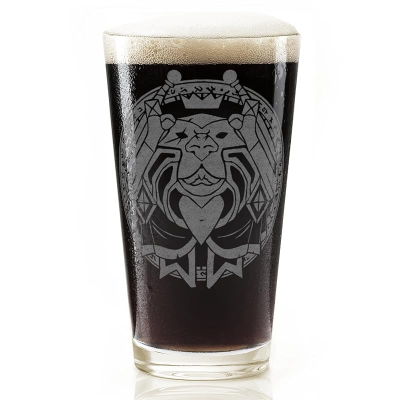 PALADIN WARCRAFT Engraved Pint Glass | Inspired by Warcraft | Great Gamer Gift Idea!