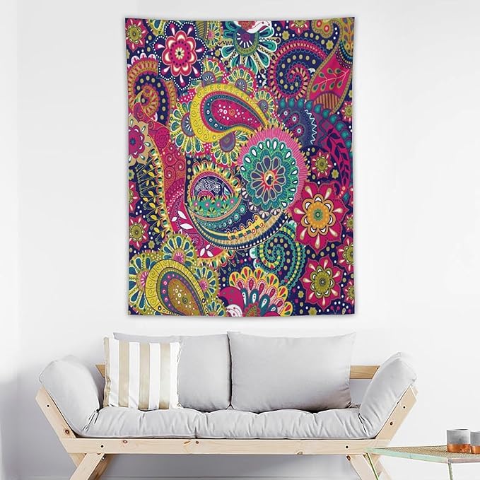 ICMOLYYENLO Tropical Green Plant Tapestry, Green Palm Leaves Natural Landscape Print Wall Tapestry for Bedroom Living Room Dormitory 30x40 Inch