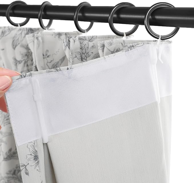 Pinch Pleated Vintage Floral Curtains - Room Darkening Drapes for Bedroom Living Room.2 Panels,40 Inches Wide 92 Inches Long