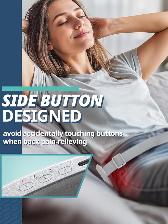 Slimpal AI Portable Heating Pad for Period Cramps, AI Smart Chip Long Safe Heat, Electric Cordless Back Belly Heating Pad for Menstrual Relief, Wearable Heat Belt Gifts for Her Women Girl, Dark Violet