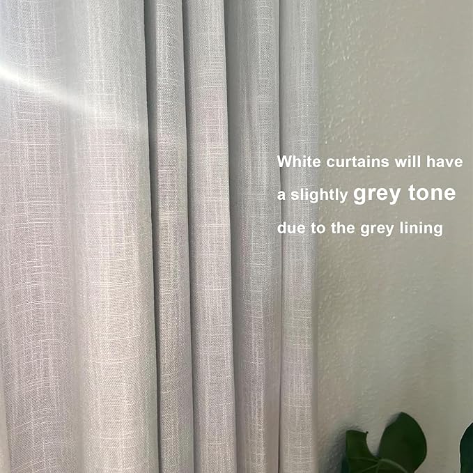 Vision Home White Pinch Pleated Full Blackout Curtains Thermal Insulated Window Curtains 102 inch for Living Room Bedroom Room Darkening Pinch Pleat Drapes with Hooks Back Tab 2 Panel 102" Lx40 W