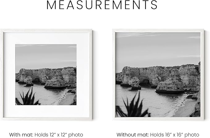 HAUS AND HUES White Square Frames Set of 9-16x16