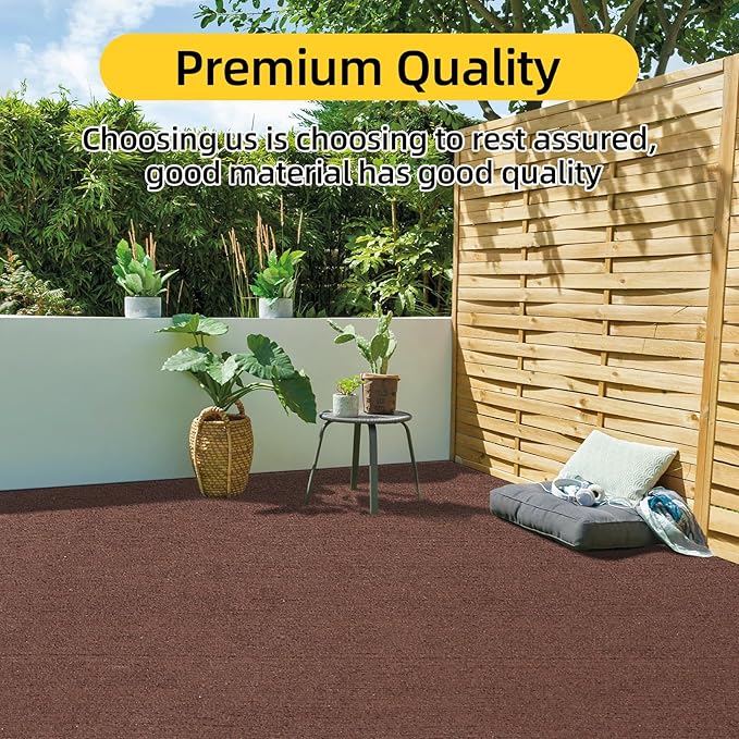 Marine Carpet,6 FT x 23 FT Brown Indoor Outdoor Carpet 0.2" Thick Boat Carpet with Water-Proof TPE Backing, Non-Slide Outdoor Marine Carpet Roll for Home, Patio, Porch, Deck